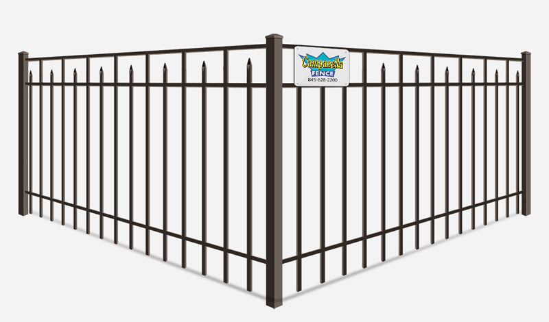 Aluminum fence - Decorative 3-Rail  48 inch or 60 inch tall style