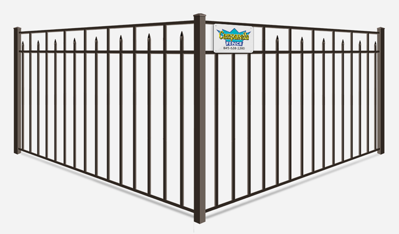 Aluminum fence - Decorative 3-Rail Pool Fence  54 inch tall style