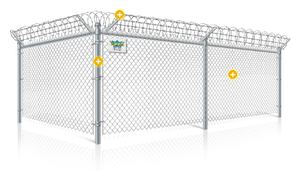 features of commercial chain link fences