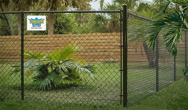 Chain Link fence - black chain link