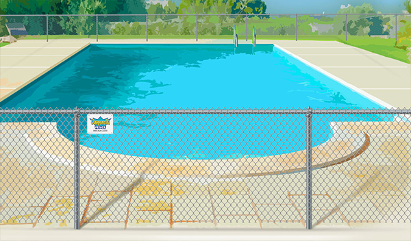 Chain Link fence - pool fence