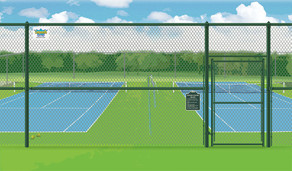 Chain Link fence - tennis courts