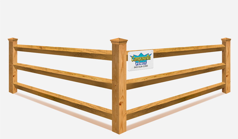 wood fence company in Putnam County & Westchester County, NY - Diamond Post & Rail style