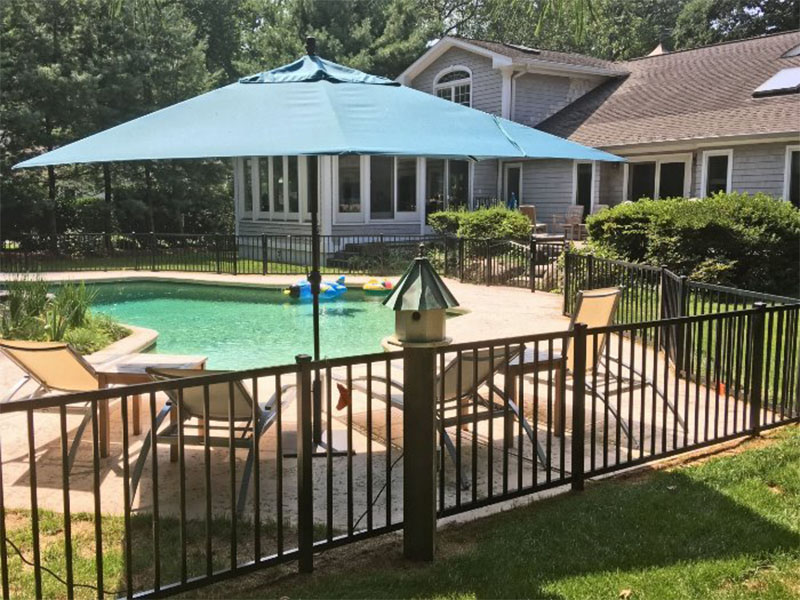 Pool Fence Example in Banksville New York