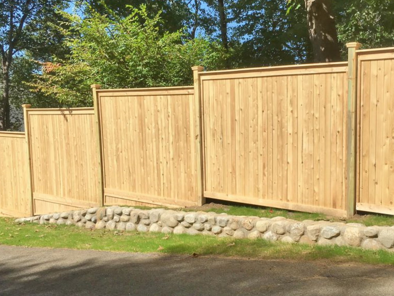 North Salem NY wood privacy fence